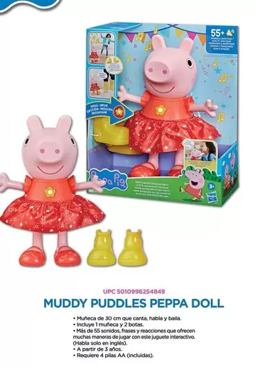 Oferta de SOS - Muddy Puddles Peppa Doll en Del Sol