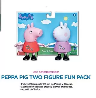 Oferta de Fun - Peppa Pig Two Figure  Pack en Del Sol