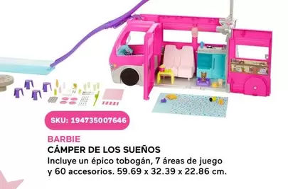 Oferta de Barbie - Câmper De Los Sueños por $32.39 en Del Sol