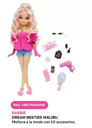 Oferta de Barbie -  Dream Besties Malibu en Del Sol