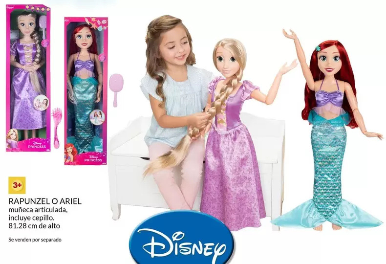 Oferta de Princess - Rapunzel O Ariel en Del Sol