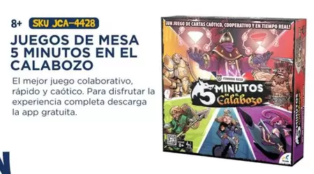 Oferta de 8 - Juegos De Mesa 5 Minutos En El Calabozo en Del Sol