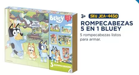 Oferta de Bluey - Rompecabezas 5 En 1 en Del Sol