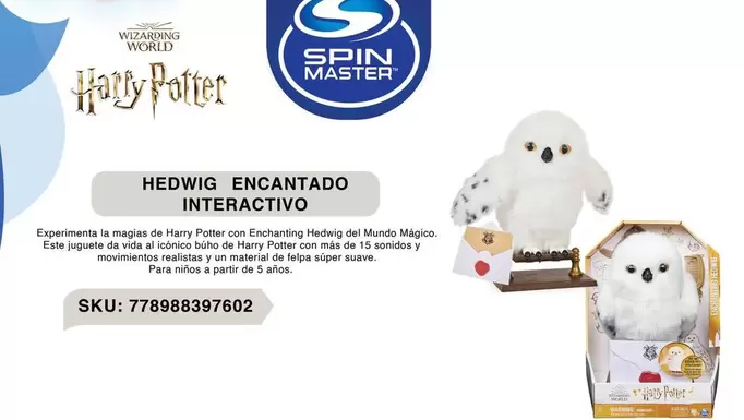 Oferta de Suave - Hedwig, Encantado Interactivo en Del Sol