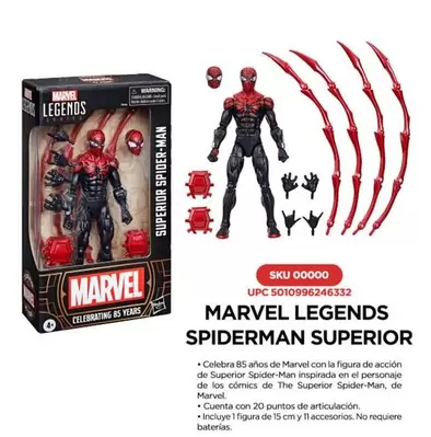 Oferta de Marvel -  Legends Spiderman Superior en Del Sol