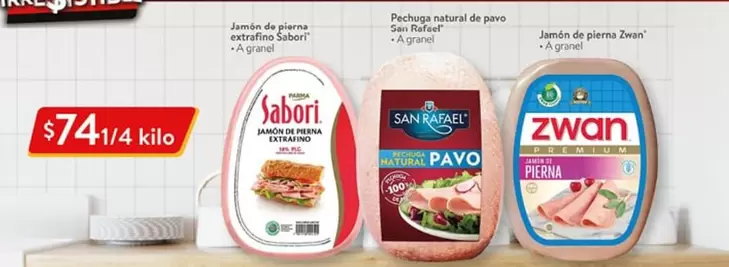 Oferta de Sabori - Jamon De Pescado Natural De Pavo por $741 en Walmart