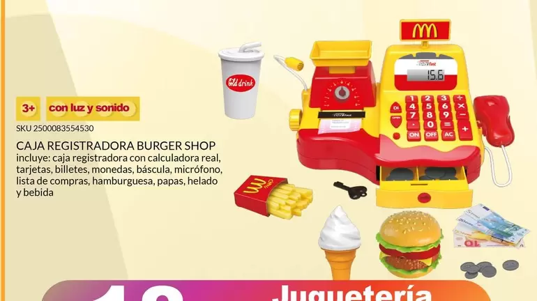 Oferta de Luz - Caja Registradora Burger Shop en Woolworth