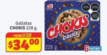 Oferta de Chokis - Galletas por $34 en Soriana Híper