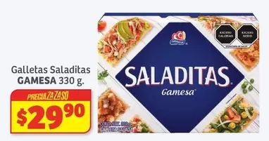 Oferta de Gamesa - Galletas Saladitas por $29.9 en Soriana Híper