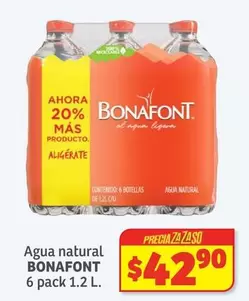 Oferta de Bonafont - Agua Natural por $42.9 en Soriana Híper