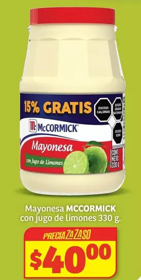 Oferta de McCormick - Mayonesa Con Jugo De Limones por $40 en Soriana Híper