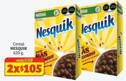 Oferta de Nesquik - Cereal por $105 en Soriana Híper