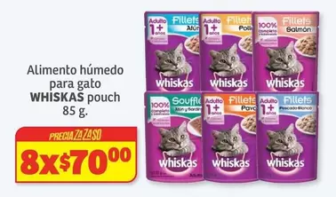 Oferta de Whiskas - Alimento Húmedo Para Gato Pouch en Soriana Híper