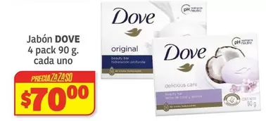 Oferta de Dove - Jabón por $70 en Soriana Híper