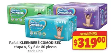 Oferta de KleenBebé - Panal Comodisec por $319 en Soriana Híper