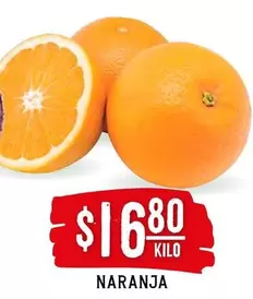 Oferta de Naranja por $16.8 en Soriana Híper