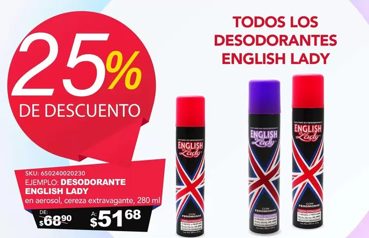 Oferta de Desodorante Encution por $51.68 en Del Sol