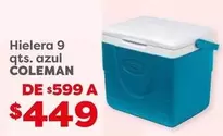 Oferta de Azul - Hielera 9 Qts. por $449 en Soriana Súper