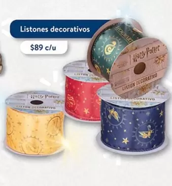 Oferta de Harry Potter - Listones Decorativos por $89 en Walmart