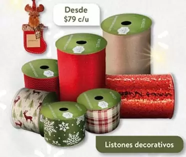 Oferta de Listones Decorativos por $79 en Walmart