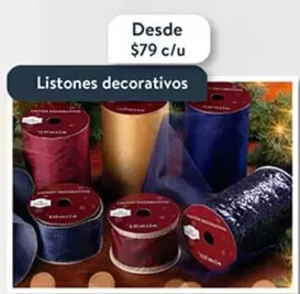 Oferta de Listones Decorativos por $79 en Walmart