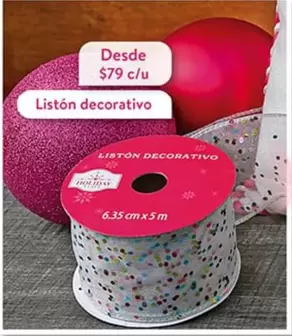 Oferta de Liston Decorativo por $79 en Walmart