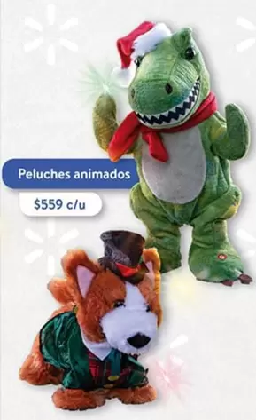 Oferta de Peluches Animados por $559 en Walmart