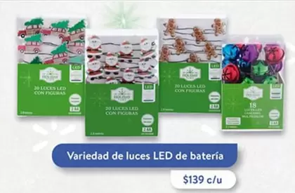 Oferta de Led - Variedad De Luces  De Bateria por $139 en Walmart