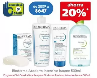 Oferta de Bioderma - Atoderm Intensive Baume por $647 en Farmacia San Pablo