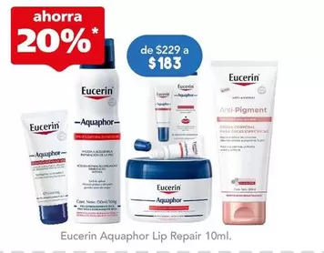 Oferta de Eucerin - Aquaphor Lip Repair  por $183 en Farmacia San Pablo