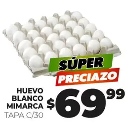 Oferta de Mimarca - Huevo Blanco por $69.99 en Merco