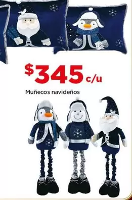 Oferta de Muñecos Navidenos por $345 en Bodega Aurrera