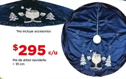 Oferta de Pie De Árbol Navideño por $295 en Bodega Aurrera