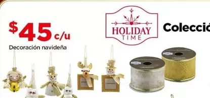 Oferta de Holiday Time - Decoracion Navidena por $45 en Bodega Aurrera