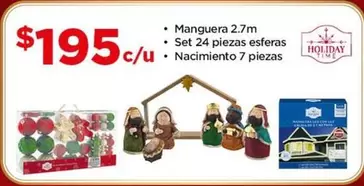 Oferta de Holiday Time - Manguera 2.7m por $195 en Bodega Aurrera