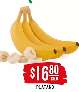 Oferta de Platano por $16.8 en Soriana Híper