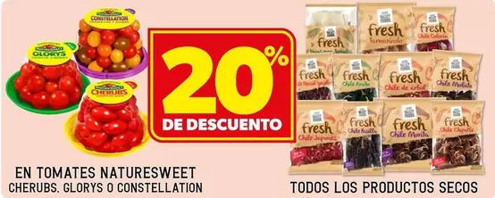 Oferta de Fresh - En Tomates Naturesweet Cherubs, Glory's O Constellation en Soriana Híper