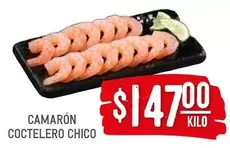 Oferta de Camaron Coctelero Chico por $147 en Soriana Híper