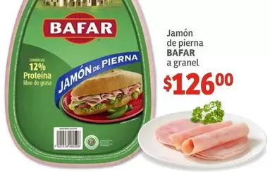 Oferta de Bafar - Jamón De Pierna por $126 en Soriana Híper