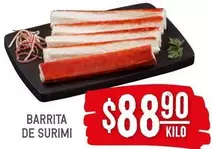 Oferta de Barrita De Surimi por $88.9 en Soriana Híper