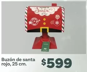 Oferta de Buzon De Santa Rojo por $599 en Soriana Híper