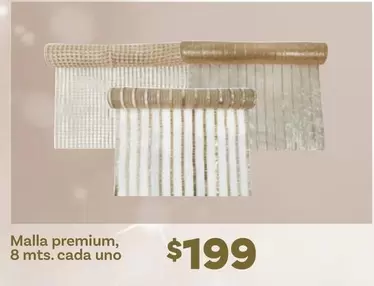 Oferta de Premium - Malla , 8 Mts. Cada Uno por $199 en Soriana Híper