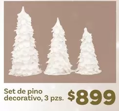 Oferta de Set De Pino Decorativo por $899 en Soriana Híper