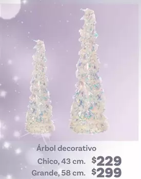 Oferta de 43 - Árbol Decorativo por $229 en Soriana Híper