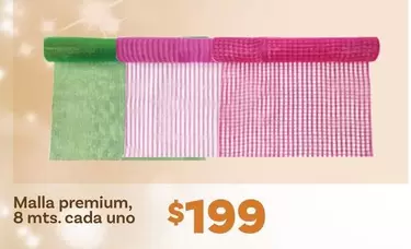 Oferta de Premium - Malla , 8 Mts. Cada Uno por $199 en Soriana Híper