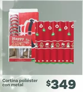 Oferta de Cortina Poliéster Con Metal por $349 en Soriana Híper