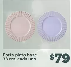 Oferta de Porta Plato Base por $79 en Soriana Híper