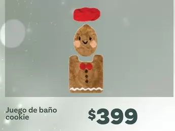 Oferta de Juego De Baño Cookie por $399 en Soriana Híper