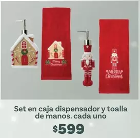 Oferta de Set En Caja Dispensador Y Toalla De Manos. Cada Uno por $599 en Soriana Híper