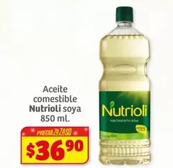 Oferta de Nutrioli - Aceite Comestible Soya por $36.9 en Soriana Híper